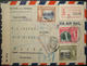 3/1943 WWII Transatlantic Airmail From Trinidad Via BEIRUT To HAIFA Censored 5 Times - WW2