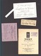 Allier / Vichy / 4 Souvenirs De Cure 1931 / Ticket Chaises, Bascule, Pub Confiserie, Conseils De Beauté - Publicités