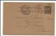 1891 - SAGE - CARTE ENTIER Avec REPIQUAGE "HOUILLES AUCLAIR" De LYON => ST IMIER (SUISSE) - Overprinter Postcards (before 1995)