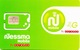 Carte SIM Neuve Nessma Mobile - Tunisie