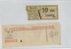 2  OLD TRAM Ticket   :Tramways -tramwegen NEDERLAND   ( See Scans) - Autres & Non Classés