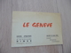 Musique Carte De Visite CDV Pub Le Genève Dancing Nîmes Gard - Other & Unclassified