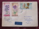 Hungary 1967 Cover Budapest To England - Flowers - Jules Rimet Football Soccer FIFA Cup - Covers & Documents