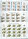 Nauru 1982 Boy Scout Anniversary Set 6 In Complete Sheets Of 16 With Labels Imprints & Plate Numbers MNH - Nauru