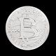 1 Pièce Plaquée ARGENT ( SILVER Plated Coin ) - Quarter Bitcoin BTC - Other & Unclassified