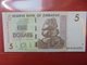 ZIMBABWE 5$ 2007 PEU CIRCULER/NEUF - Zimbabwe