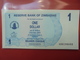 ZIMBABWE 1$ 2006 (BEARER CHEQUE) PEU CIRCULER/NEUF - Zimbabwe