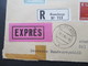 Luxemburg 1963 / 64 Einschreiben / Express Rumelange No 713 Recommande Europa Marken MiF Viele Stempel - Lettres & Documents