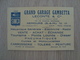 CARTE DE VISITE GARAGE GAMBETTA LECONTE & Cie NEMOURS 77 SIMCA - Cartes De Visite