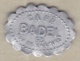 42 . Loire. Saint Etienne. Café Badel  12 ½ Centimes , En Aluminium Ovale Lobé - Noodgeld