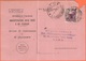 ITALIA - ITALY - ITALIE - 1950 - 20 Democratica - Isolato - Avviso Di Ricevimento - Viaggiata Da Roma Per Roma - 1946-60: Poststempel