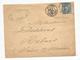 Lettre , 1886, ROUEN , PARIS DEPART , REBAIS , Seine Et Marne ,3 Scans - 1877-1920: Periodo Semi Moderno