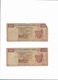 Lot 2 Billets De 1000 Francs Djiboutien - Djibouti