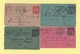 Pneumatique - Lot De 4 Cartes Lettre Type Chaplain - 1877-1920: Periodo Semi Moderno