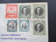 Chile 1934 Luftpost R-Brief Valparaiso Nach München Ovaler Ak Stempel München 2 BZ / Bahnpost ?! - Chile