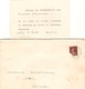 2 Faire-parts De Mariage + Cdv, Jane Maisonnave, De Rion (40) épouse Le Dr Jean Hirigoyen De St-Vincent De Tyrosse, 1933 - Mariage