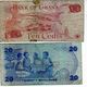 2 Billets 1 Du Ghana 10 Cedis 1978 Et 1 Du Kenya 20 Shillings Du 01-01-1982 - - Ghana