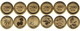 ARMENIA 200 DRAM 6 COINS SET UNC 2014 WILD TREES OF ARMENIA - Armenië