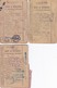 Lot De 3 Cartes Vêtements Et D'Articles Textiles Année 1940 (voir Scan) - Bons & Nécessité