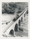 REPRO PHOTO -  TRAIN ON RAILWAY ON BRIDGE STEAM LOCOMOTIVE , Scottish Highlands - Trains