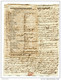 Lot Beau Document + LAC Agde 1797 "Prix Courant Grains à Toulouse, Le 15 Prairial An 5" Et Son Courrier - ... - 1799