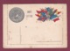 040519C - MILITARIA GUERRE 1914 18 FM Illustration BERGOUGNAN CLERMONT LE GAULOIS  9 Drapeaux - Cartas & Documentos