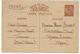 FRANCE ALGERIE- ENTIER POSTAL IRIS SANS VALEUR DE FOURMIES 23V41 Pour MAISON CARREE CITE MILITAIRE ALGERIE - Cartes Postales Types Et TSC (avant 1995)