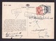 Belgium: Postcard, 1947, 2 Stamps, From Belgian Railways: Your Parcel Was Refused, Returned, Retour (minor Damage) - Brieven En Documenten