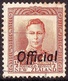 NEW ZEALAND 1946 KGVI 1/2d Orange-Brown "Official" SGO135 Used - Used Stamps