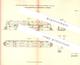 Original Patent - Edward Stephens Copeman , Downham Market , England , 1882 , Rettungsfloß Aus Sitzbänken | Floss , Floß - Historische Dokumente