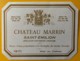 10520 - Château Marrin 1971 & 1976 Saint-Emilion  2 étiquettes - Bordeaux