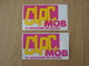 LOT DE 2 AUTOCOLLANTS CLAC MOB - Stickers