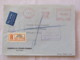 Finland 1957 Registered Cover Helsinki To England - Machine Franking - Wax Seal On Back - Covers & Documents