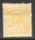 Prifix 29a 5 Cent Jaune Foncé * Signé  2 Dents Manquantes - 1859-1880 Armoiries