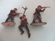 Delcampe - Lot 3 Figurines Soldats WW2 Soldat Plastique PAS Starlux Militaires Allemands (voir Description) - Starlux