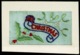 Ref 1288 - WWI Silk Postcard - Christmas Greetings With Union Jack Flag - Embroidered