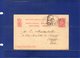 ##(DAN196)- Luxembourg 1896 - 10 Cent. Postal Card  To Florence - Italy - 1895 Adolfo Di Profilo