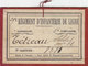 TRES RARE CARTON DE SERVICE .DU 29EME REGIMENT D INFANTERIE DE LIGNE.5EME COMPAGNIE.1926. 2EME CLASSE.T.B.ETAT - Documents