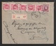 Aangetekende Brief EYNE Naar Gent - Houyoux OCB 202 - 40ct. (5x) + 246 - 10ct. - 1922-1927 Houyoux