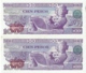 Billet. El Banco De Mexico. Cien (100) Pesos. 1981. Lot De 2 Billets. - Mexique