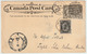 Carte Postale P16 (Webb) 1¢ Noir De Berlin (Ont) à Teplitz (Autriche) Le 29/6/1899 Plus 1/2c Noir (Scott 66) - 1860-1899 Règne De Victoria