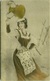 BOTTARO SIGNED ART NOUVEAU GEL POSTCARD 1900s - GLAMOUR LADY  ( BG274 ) - Bottaro