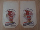 LOT DE 2 SACS PAPIER PUBLICITAIRES MOUTARDE DESSAUX FILS - Publicités