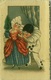 MARY SIGNED 1930s/40s POSTCARD - YOUNG PIERROT WITH COLOMBINE - EDIZ A. TRALDI - S. 514  (BG283) - Autres & Non Classés