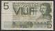 NETHERLANDS  5 Gulden 1966 Vondel 1 Replacement, 2AY 105554 -  See The 2 Scans For Condition.(Originalscan ) - 5 Gulden