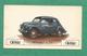 IMAGE CHOCOLAT CEMOI AUTO VOITURE VINTAGE WAGEN OLD CAR CARD RENAULT 4 CV - Autres & Non Classés