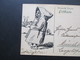 AD Bayern 1913 Ganzsache / Ortspostkarte Mit Handgemalter Zeichnung Eines Mönches "Der Heilige Antonius" - Postal  Stationery