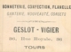 RARE CHROMO  GESLOT VIGIER 36 RUE ROYALE TOURS BONNETERIE CONFECTION  ILES BRITANNIQUES - Autres & Non Classés