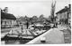Real Photo Postcard, Waterways Museum, Stoke Bruerne. Canal Boats, Houses, Buildings, People. - Northamptonshire