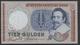 Netherlands 10 Gulden, 23-3-1953  -  DQS 086804 + DQS 086895  UNC- / P - See The 2 Scans For Condition.(Originalscan ) - 10 Florín Holandés (gulden)